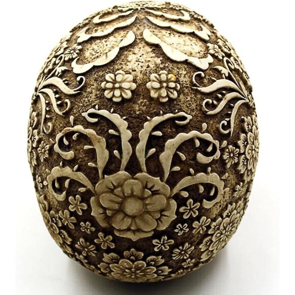 Creative Skull Flowers Sculpture 81 Inch Human Head Skeleton Halloween Decor - Picture 4 of 5